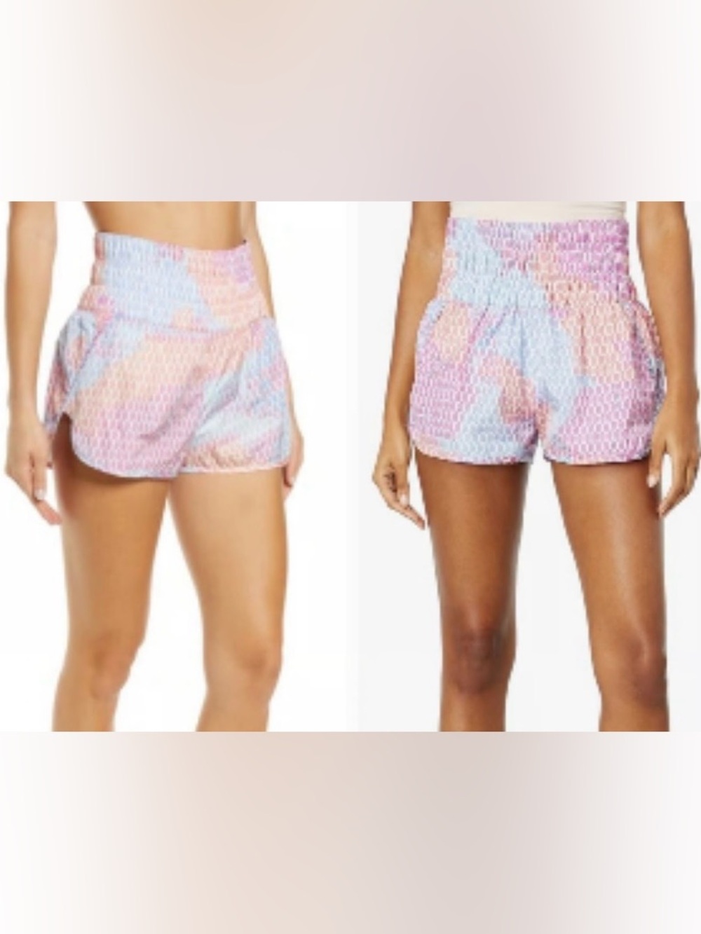 Free People Printed "The Way Home" Shorts - 2 Pair Women's size Small